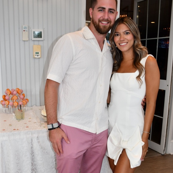 White Rays Dress in Ivory with Bow - Picture 3 of 4